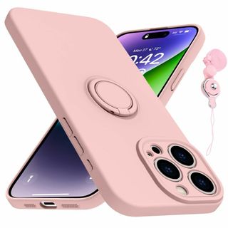 iPhone 15 Pro Max ケース TPU 耐衝撃 リング シリコンケー(その他)