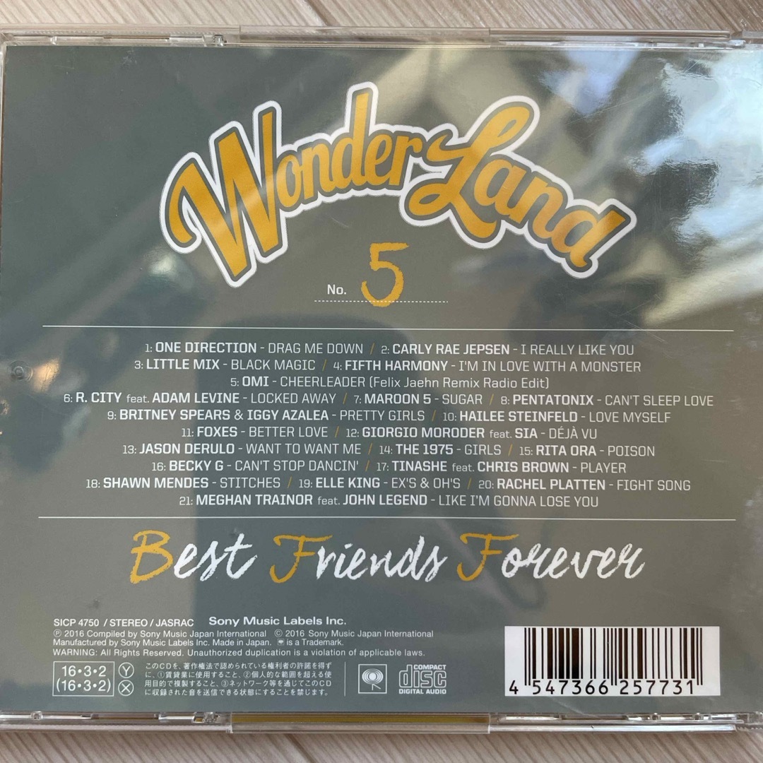 wonderland RACHEL PRATTEN FIGHT SONG エンタメ/ホビーのCD(ポップス/ロック(洋楽))の商品写真