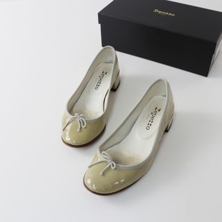 レペット(repetto)のレペット repetto Camille カミーユ パテントレザー リボン バレエパンプス 36.0/ベージュ【2400013600828】(ハイヒール/パンプス)