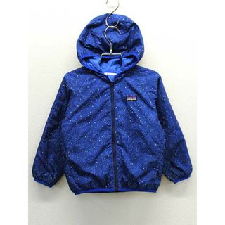 パタゴニア(patagonia)の◇パタゴニア/Patagonia◇100cm位 リバーシブルパフボールジャケット/ブルゾン 青＆青【中古】子供服 キッズ kids 男の子 秋冬 409032(ジャケット/上着)