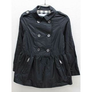 バーバリー(BURBERRY)の【新規値下げ!】♪バーバリー/BURBERRY♪116cm ナイロンジャンパー/ナイロンブルゾン/ウィンドブレーカー 黒【中古】子供服 キッズ kids 女の子 春秋 409032 otr(ジャケット/上着)