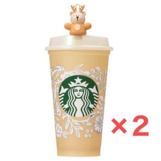 スターバックスコーヒー(Starbucks Coffee)のスターバックス ベアリスタ キャップ ホリデーカラーチェンジ リユーザブルカップ(タンブラー)