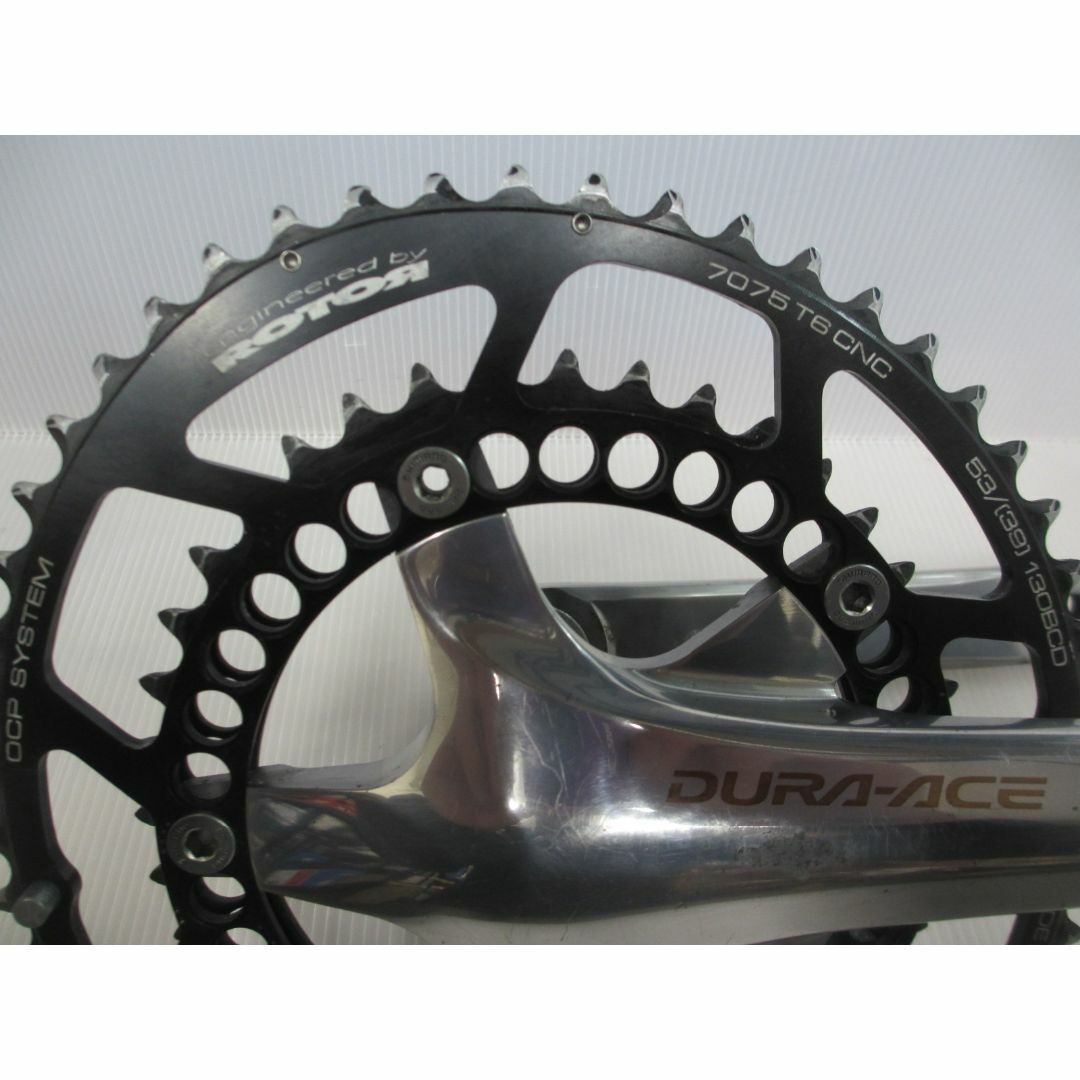 SHIMANO(シマノ)のDURA-ACE FC-7800+ROTOR Q-RINGS 172.5-53 スポーツ/アウトドアの自転車(パーツ)の商品写真