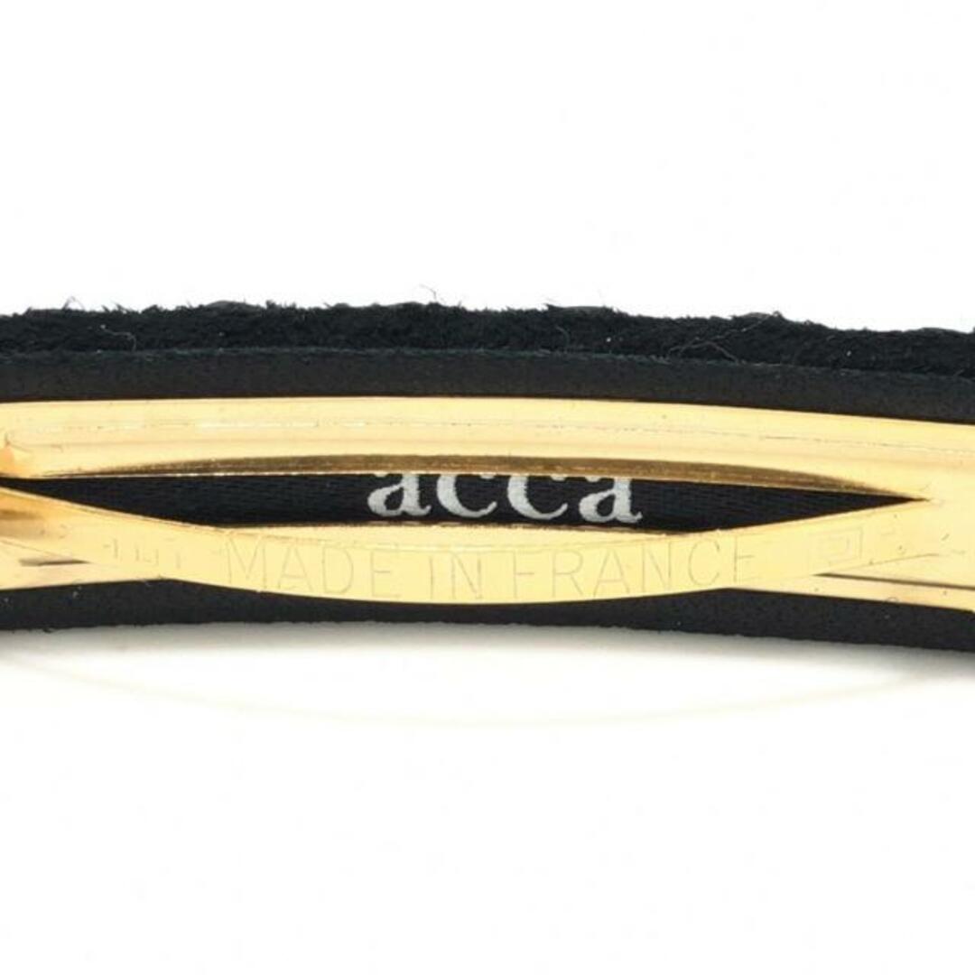 acca - acca(アッカ) バレッタ - スエード 黒の通販 by ブランディア