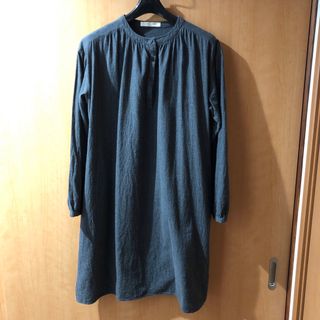 ショコラフィネローブ(chocol raffine robe)のショコラフィネローブ　シャツワンピース　チュニックFグレー(チュニック)