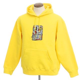 シュプリーム(Supreme)の【中古】シュプリーム Supreme 2023年秋冬 Neil Blender Mosaic Hooded Sweatshirt コットンポリ プルオーバー パーカー イエロー【サイズL】【メンズ】(パーカー)