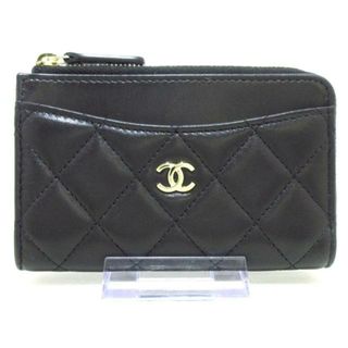 シャネル(CHANEL)のシャネル コインケース美品  マトラッセ 黒(コインケース)