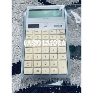 カシオ(CASIO)の✨希少・販売終了品・デザイン高級電卓✨CASIO製 デザイン電卓 LATORA(オフィス用品一般)