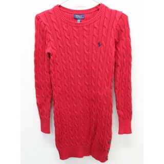 ラルフローレン(Ralph Lauren)の♪ラルフローレン/Ralph Lauren♪140cm 長袖ニットワンピース 赤【中古】子供服 キッズ kids ジュニア 女の子 秋冬 409032(ワンピース)