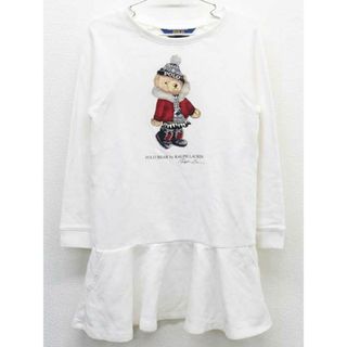 ラルフローレン(Ralph Lauren)の◇ラルフローレン/Ralph Lauren◇120cm 長袖ワンピース 白 ベア【中古】子供服 キッズ kids 女の子 秋冬 409032(ワンピース)