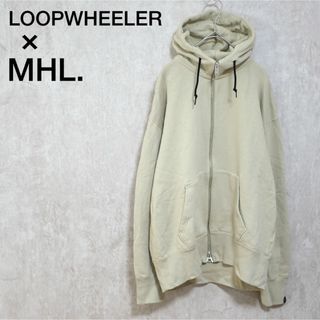 LOOPWHEELER x 開化堂コラボ　スウェットパーカータイプジップアップ