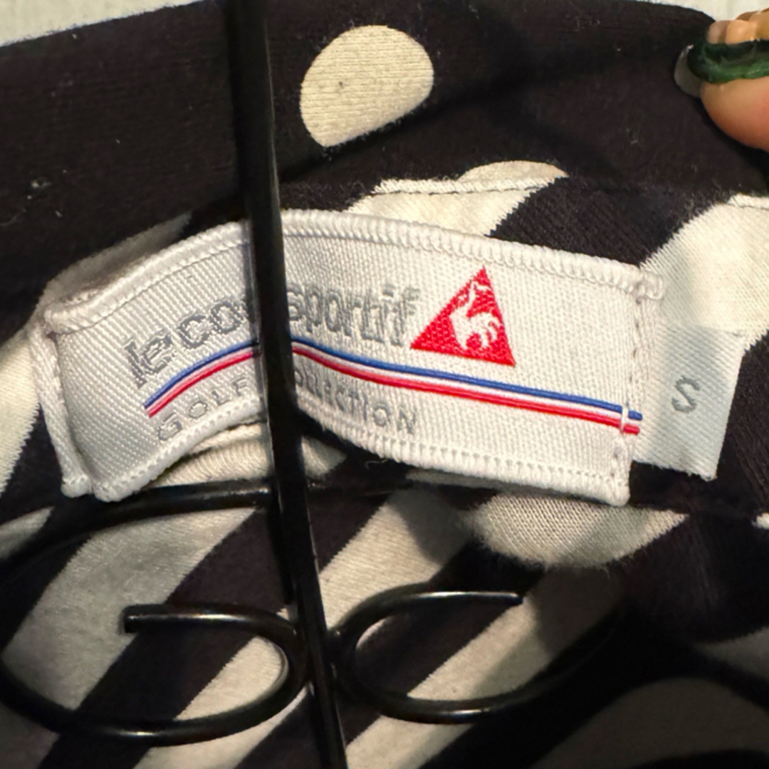 le coq sportif(ルコックスポルティフ)のルコック　ドット　黒　長袖ポロシャツ スポーツ/アウトドアのゴルフ(ウエア)の商品写真