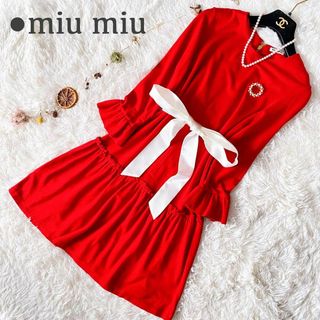 miumiu - 【美品☆ミュウミュウ】ワンピース☆MIUMIUの通販｜ラクマ