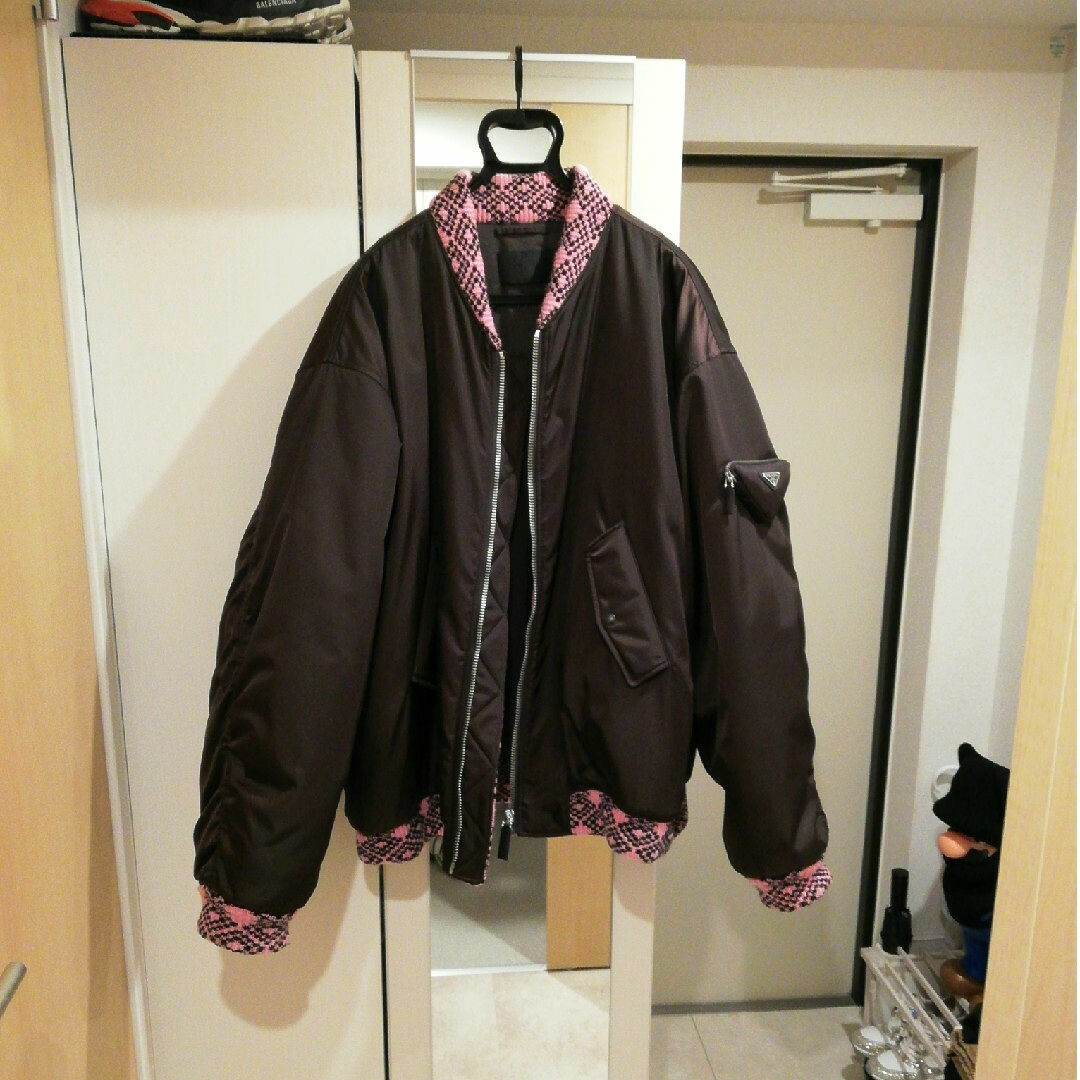 メンズPRADA×RAF SIMONS　Re Nylon BomberJacket L