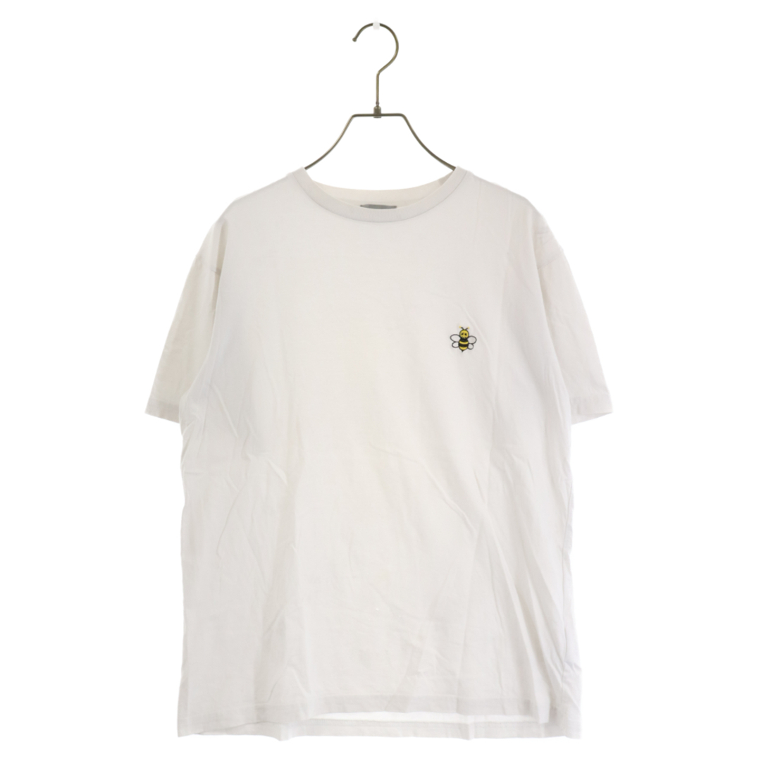 DIOR ディオール ×KAWS BEE刺繍 クルーネック コットン 半袖Tシャツ ホワイト 923J611W604150センチ肩幅