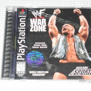 プレイステーション(PlayStation)のPS★WWF WAR ZONE 海外版 北米版 ハガキ付(家庭用ゲームソフト)
