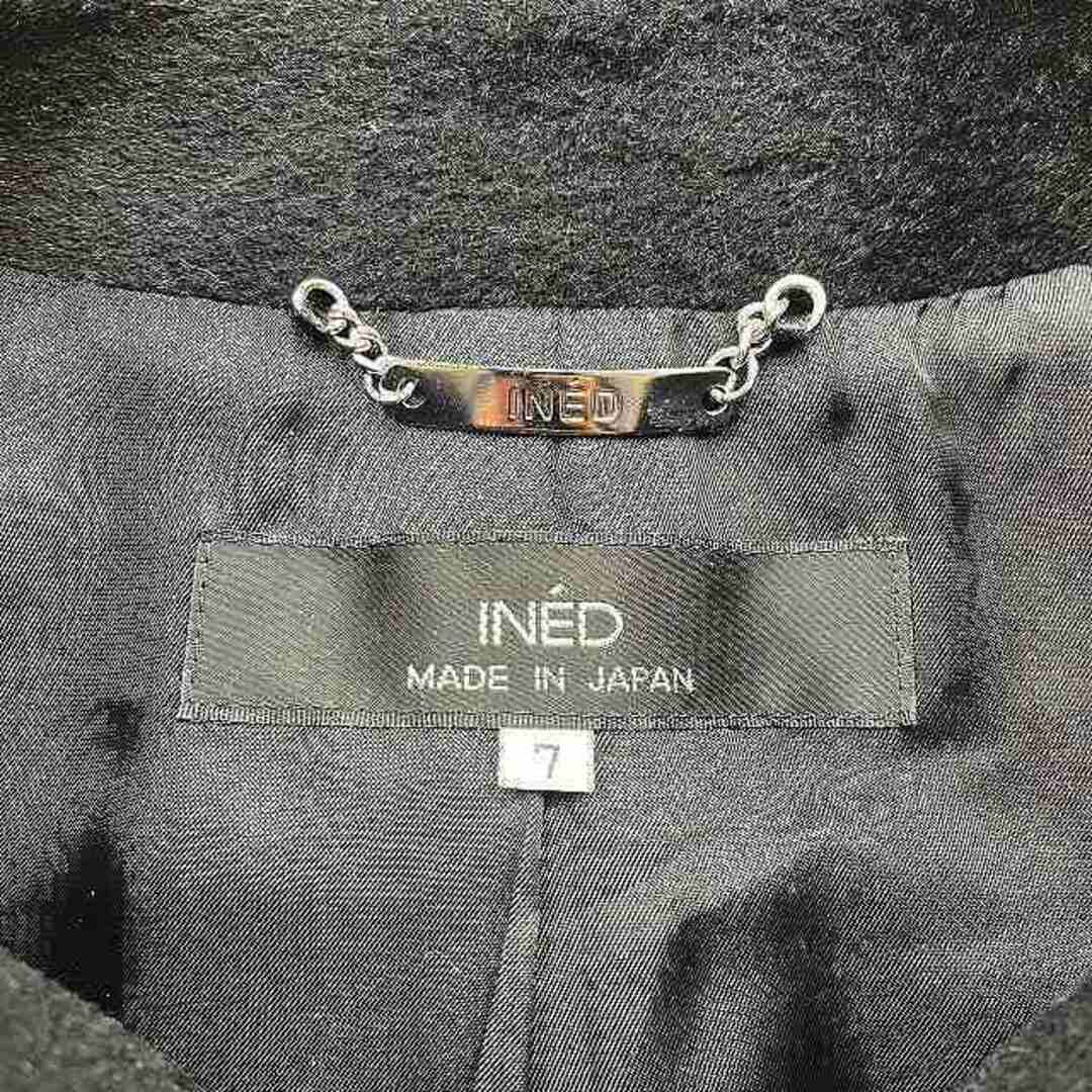 INED - 美品 イネド INED アンゴラ ウール コート ジャケット ロング丈