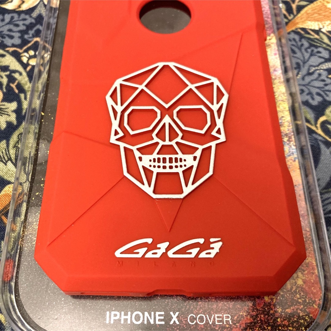 GaGa MILANO(ガガミラノ)の未使用 GaGa MILANO ガガミラノ iPhone X Cover🌹Red スマホ/家電/カメラのスマホアクセサリー(iPhoneケース)の商品写真