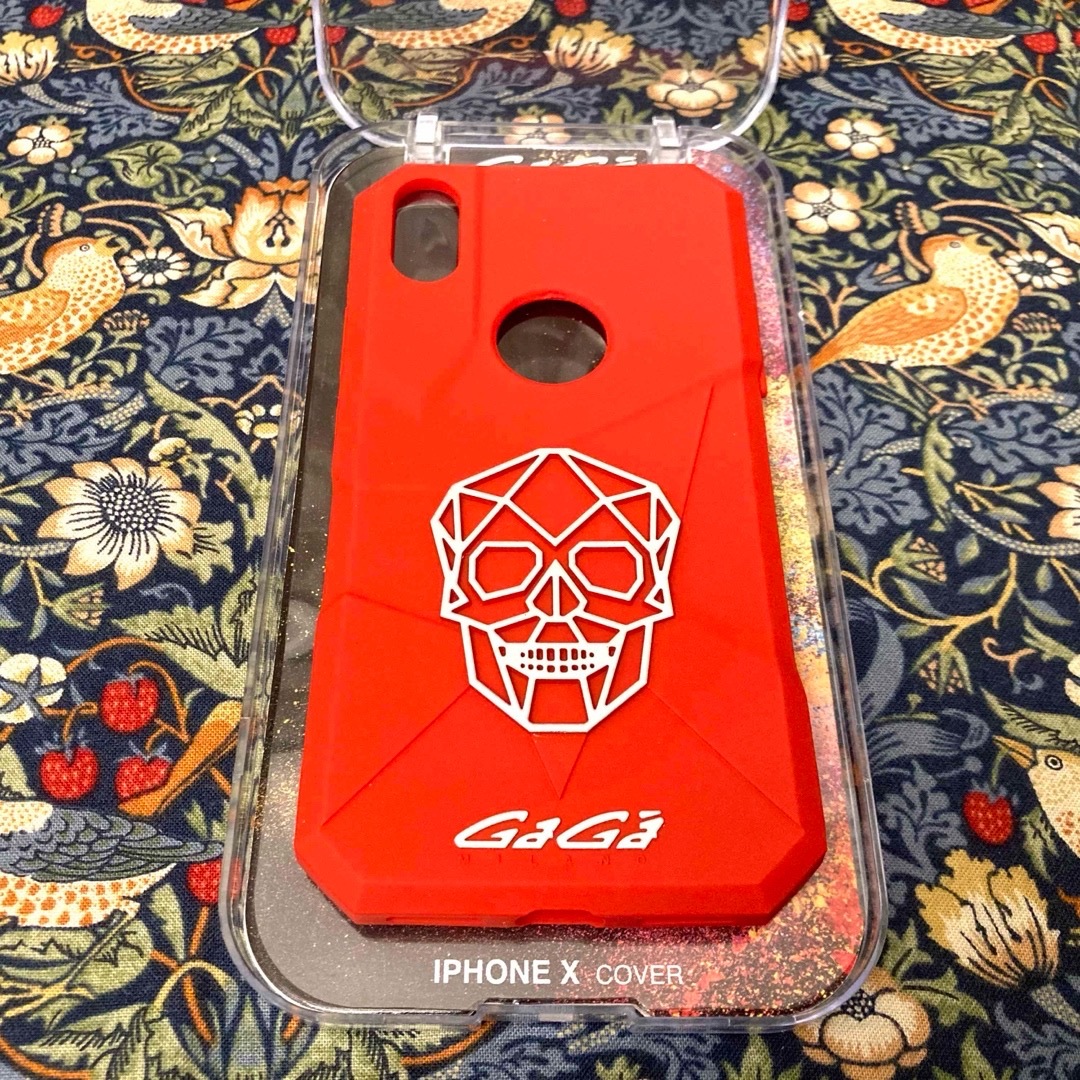 GaGa MILANO(ガガミラノ)の未使用 GaGa MILANO ガガミラノ iPhone X Cover🌹Red スマホ/家電/カメラのスマホアクセサリー(iPhoneケース)の商品写真