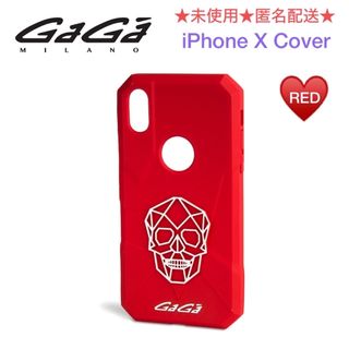 未使用 GaGa MILANO ガガミラノ iPhone X Cover🌹Red