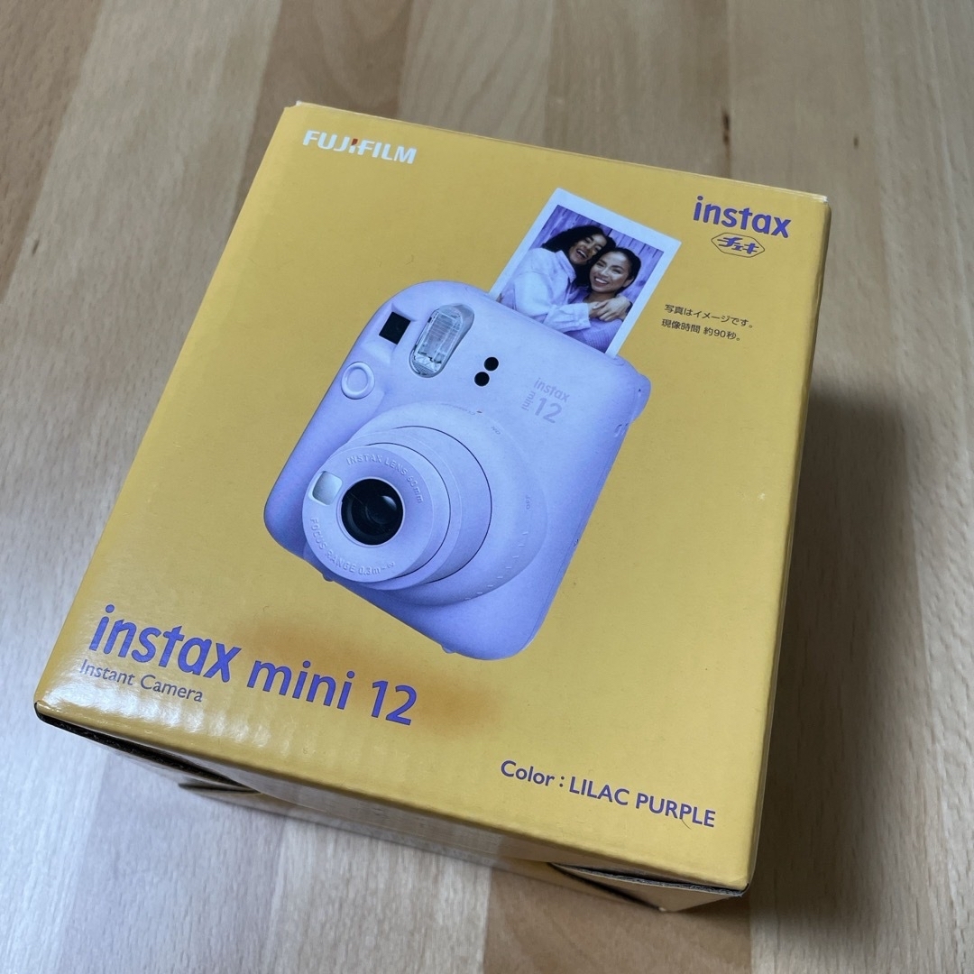 チェキ　instax mini 12 ライラックパープルチェキ