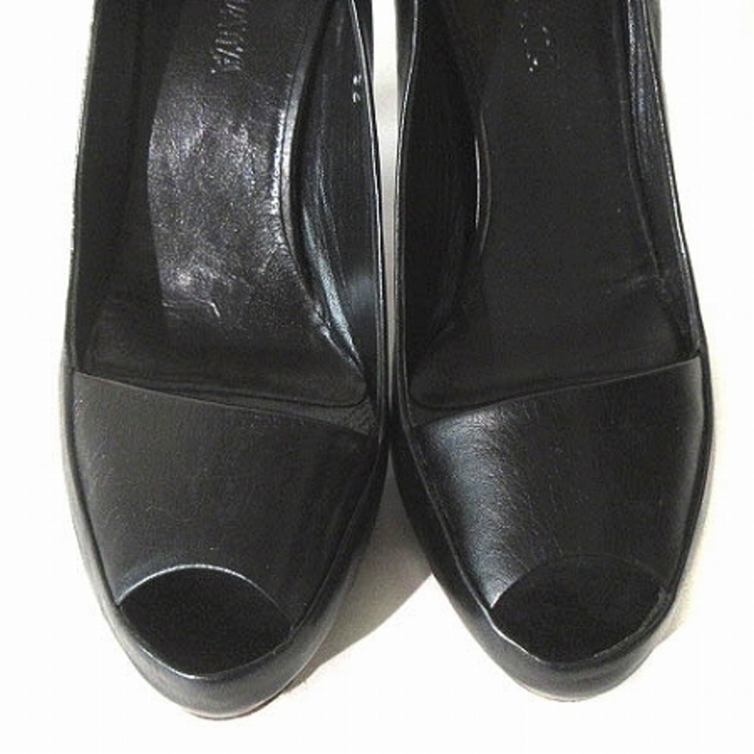 PREMIATA(プレミアータ)のプレミアータ パンプス オープントゥ ヒール イタリア製 黒 36 約23cm レディースの靴/シューズ(ハイヒール/パンプス)の商品写真