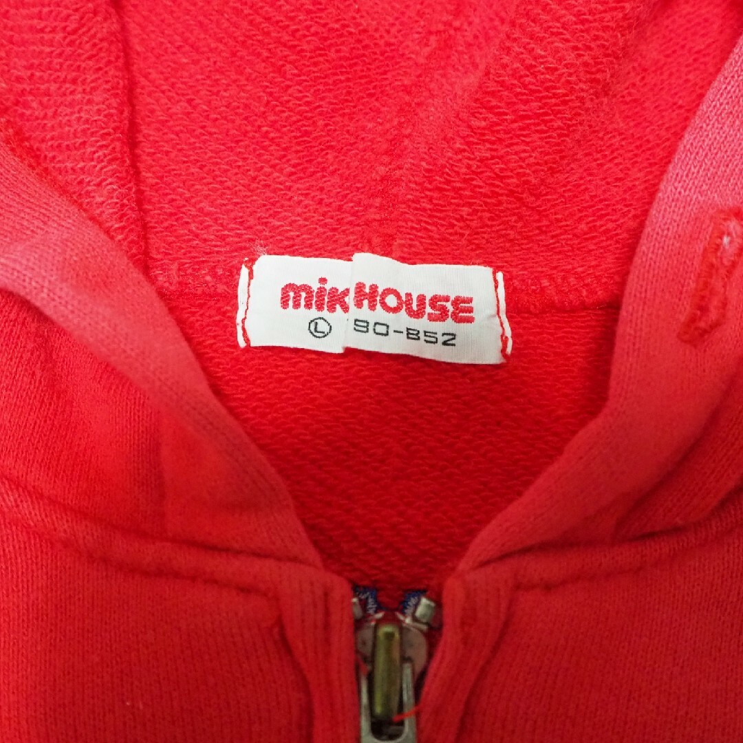 mikihouse(ミキハウス)の人気ブランド！ミキハウス パーカー 90 キッズ/ベビー/マタニティのキッズ服男の子用(90cm~)(ジャケット/上着)の商品写真