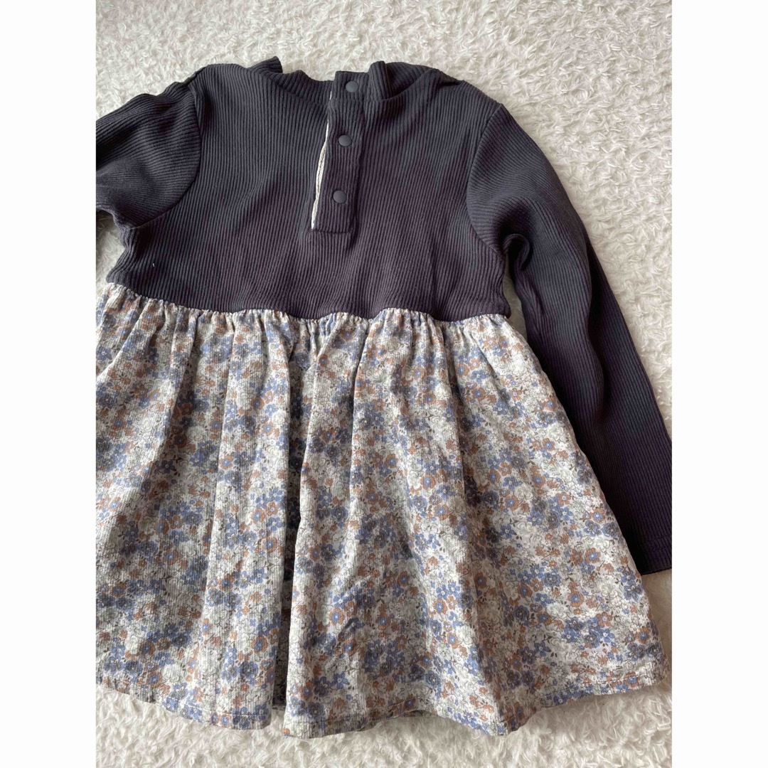 tete a tete(テータテート)のtete a tete 花柄ワンピース　95cm キッズ/ベビー/マタニティのキッズ服女の子用(90cm~)(Tシャツ/カットソー)の商品写真