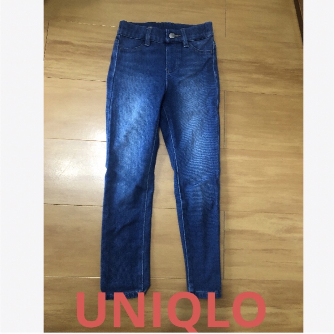 UNIQLO(ユニクロ)のユニクロUNIQLO☆スキニーデニム/ダメージ加工☆105cm〜115cm キッズ/ベビー/マタニティのキッズ服男の子用(90cm~)(パンツ/スパッツ)の商品写真