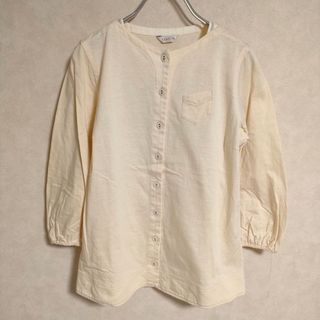 ヤブヤム(YAB-YUM)のYAB-YUM 七分袖シャツ コットン ノーカラー Ｔシャツ カットソー キナリ レディース ヤブヤム【中古】3-1117M△(カットソー(長袖/七分))