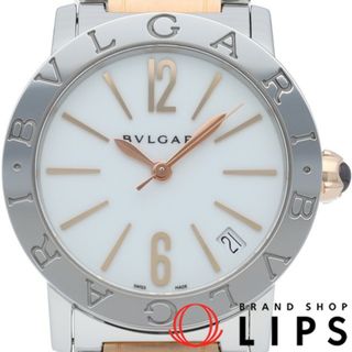 ブルガリ(BVLGARI)のブルガリ ブルガリ ブルガリ ウォッチ 33mm オートマチック コンビ Bvlgari Bvlgari 33mm BBL33WSSPGD/BBL33S(102265)
 箱 保証書 K18PG/SS レディース時計 ホワイト 美品 【中古】(腕時計)