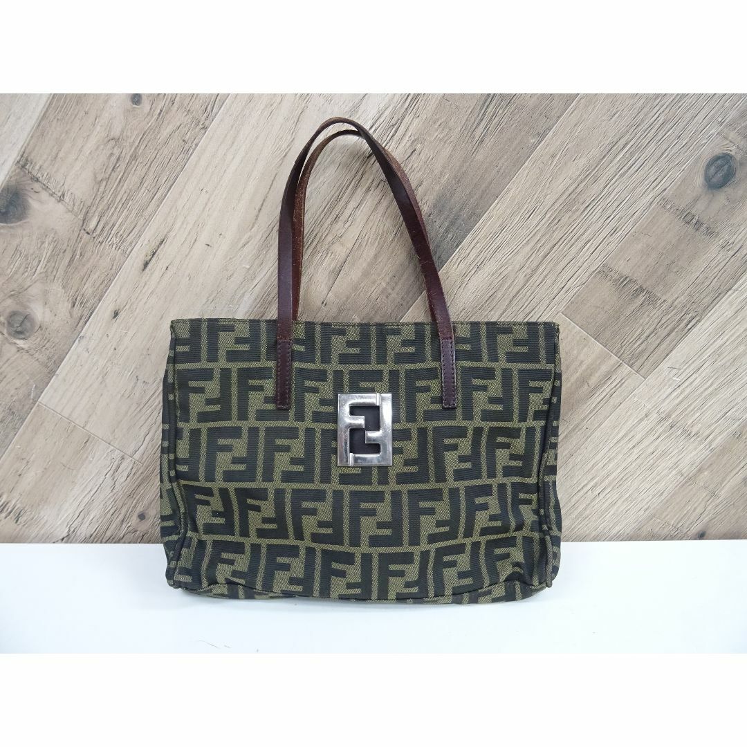 FENDI - M大013 / FENDI ズッカ柄 ハンドバッグ ナイロン レザー