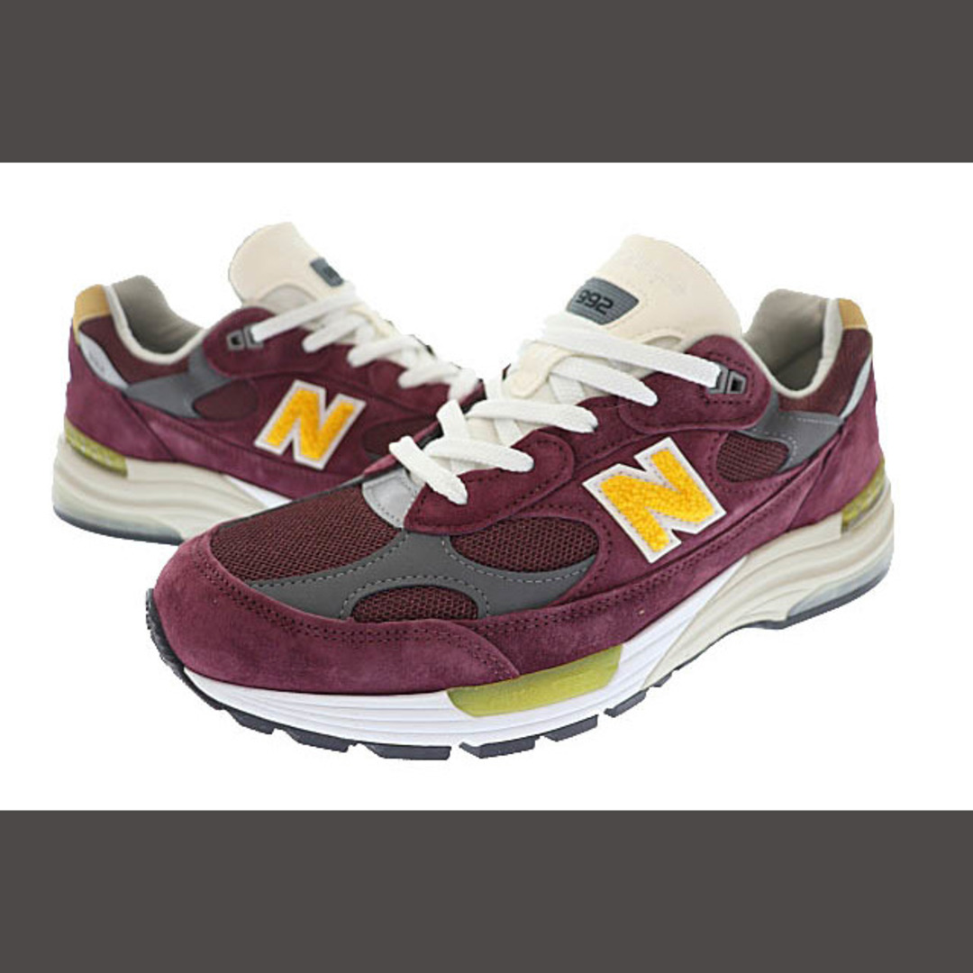 New Balance(ニューバランス)のニューバランス M992CA Burgundy Gold バーガンディー ゴール メンズの靴/シューズ(スニーカー)の商品写真