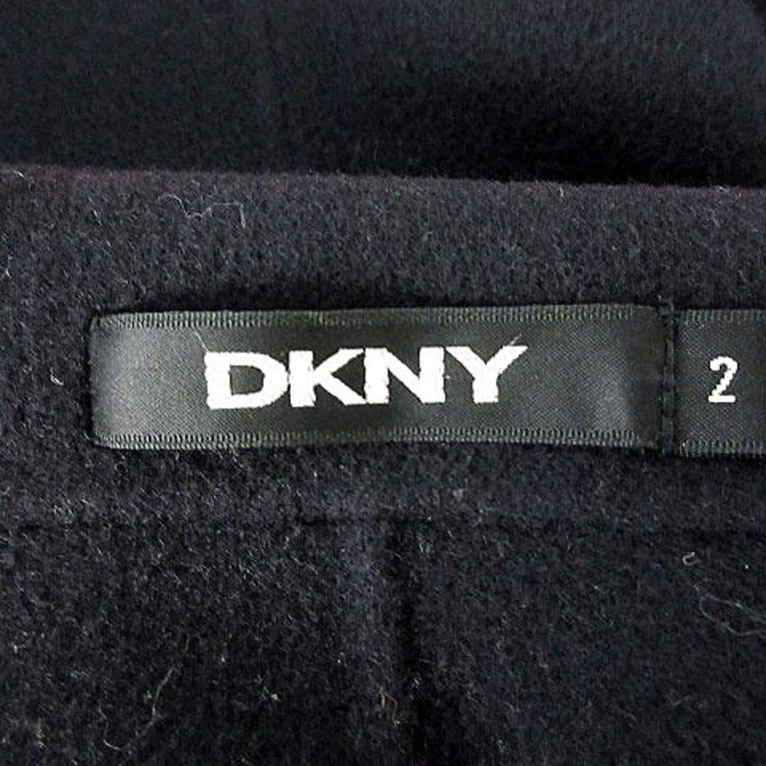 DKNY(ダナキャランニューヨーク)のDKNY ジャケット テーラード 長袖 シングル ウール アンゴラ混 2 紺 レディースのジャケット/アウター(その他)の商品写真