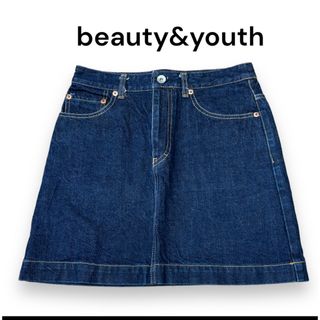 ビューティアンドユースユナイテッドアローズ(BEAUTY&YOUTH UNITED ARROWS)のBEAUTY&YOUTK UNITED ARROWS デニムスカート　S ミニ丈(ミニスカート)