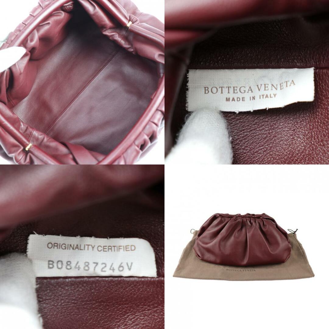 Bottega Veneta(ボッテガヴェネタ)のBOTTEGAVENETA ボッテガヴェネタ  ザ・ポーチ クラッチバッグ 576227   カーフレザー ボルドー   セカンドバッグ がま口 【本物保証】 レディースのバッグ(クラッチバッグ)の商品写真