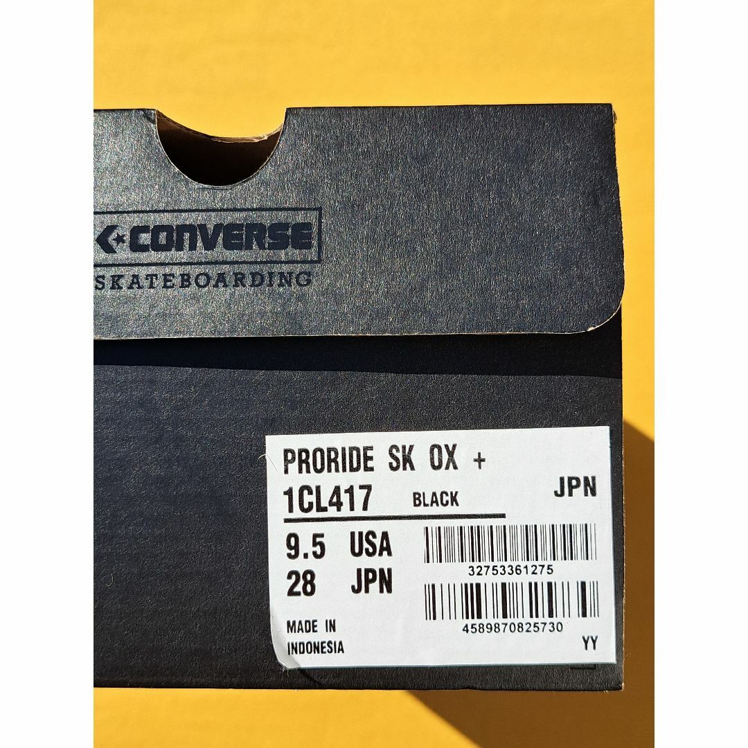 CONVERSE SKATEBOARDING(コンバーススケートボーディング)のコンバース PRORIDE SK OX 28,0cm BLACK メンズの靴/シューズ(スニーカー)の商品写真