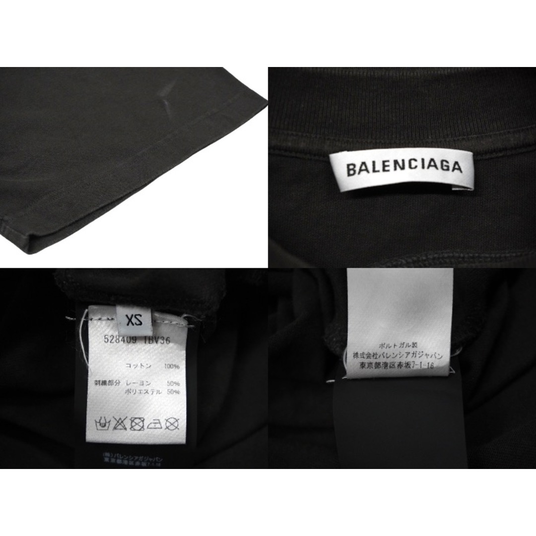 Balenciaga - BALENCIAGA バレンシアガ 半袖Tシャツ バックロゴ 刺繍