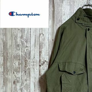 チャンピオン(Champion)のチャンピオンブルゾン　ミリタリージャケット　カーキ　ヴィンテージ　M(ブルゾン)