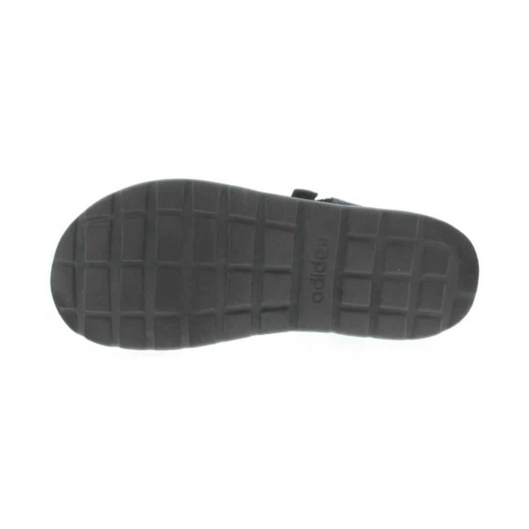 adidas(アディダス)のadidas アディダス サンダル 27.5cm 黒 【古着】【中古】 メンズの靴/シューズ(サンダル)の商品写真