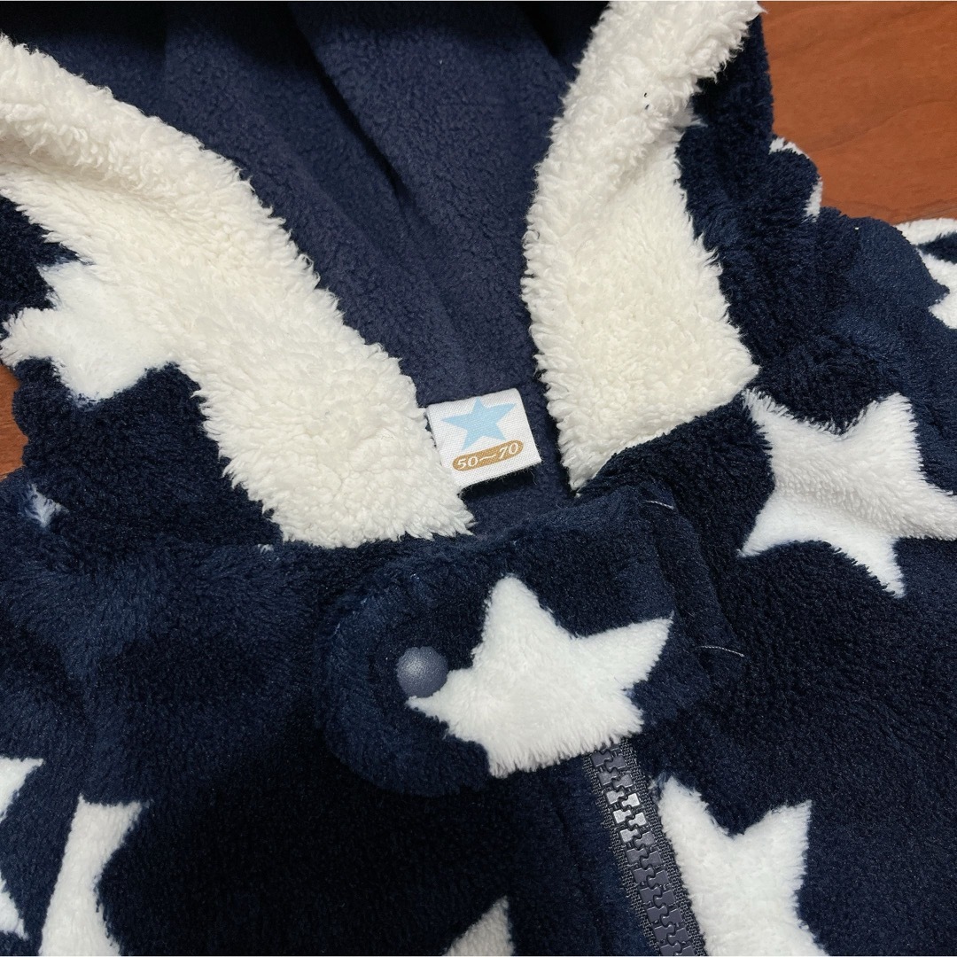 西松屋(ニシマツヤ)の冬用　ロンパース キッズ/ベビー/マタニティのベビー服(~85cm)(ロンパース)の商品写真