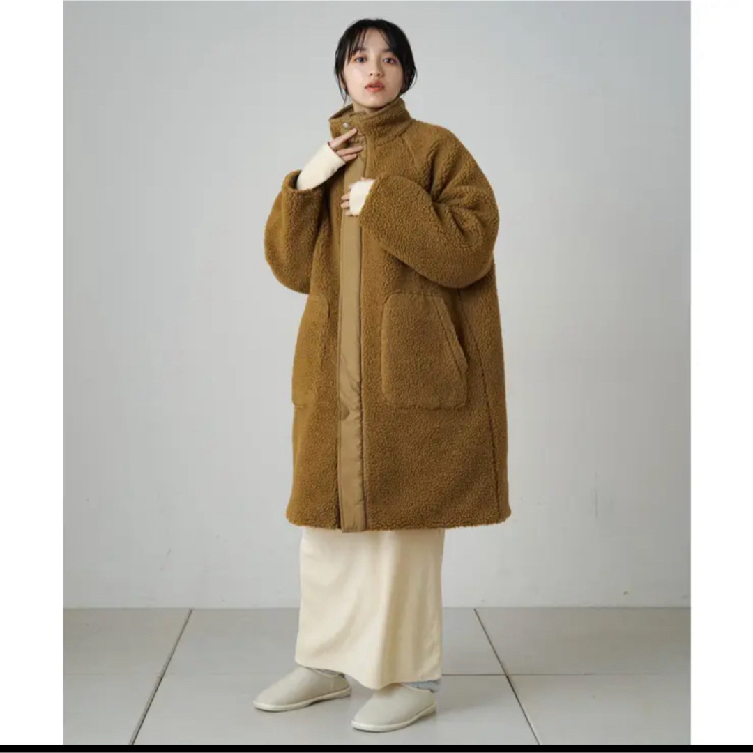 Russet(ラシット)のrusset ラシット　ボアリバーシブルコート レディースのジャケット/アウター(ロングコート)の商品写真