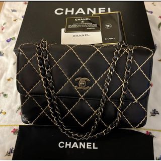 CHANEL - CHANELシャネルワイルドステッチチェーンバック美品、高島屋 ...