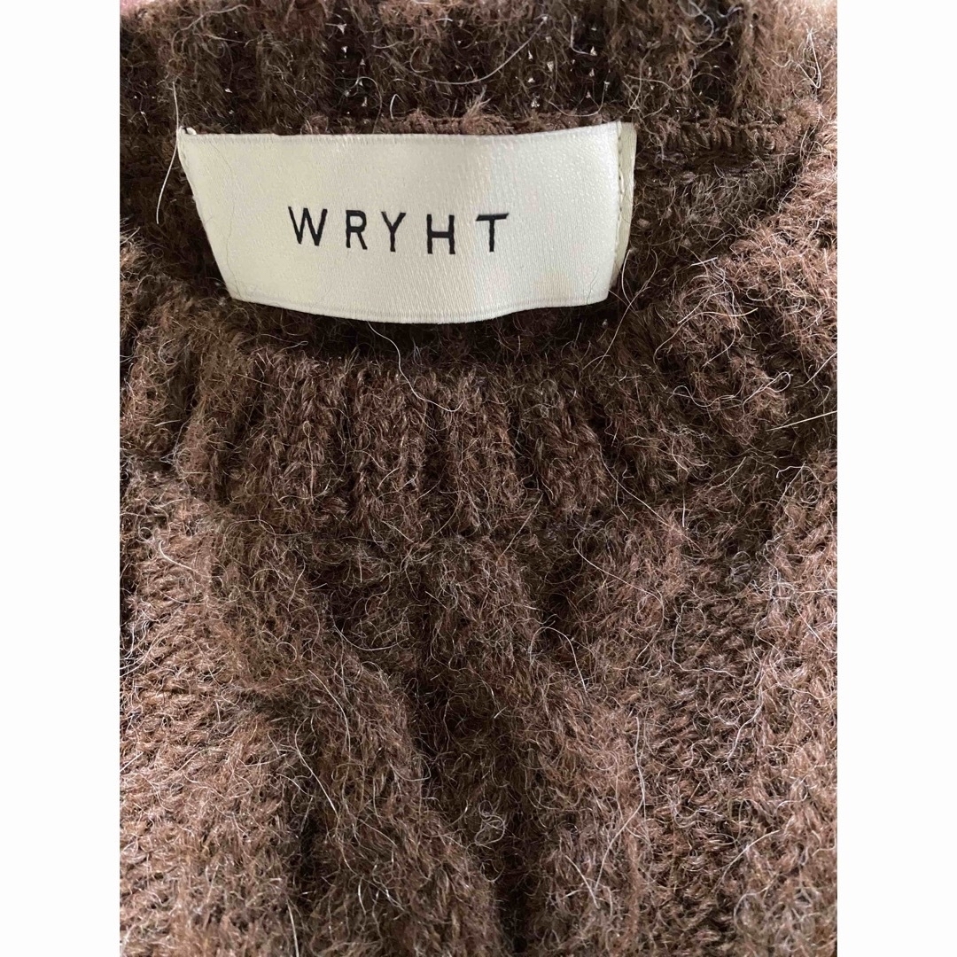 UNITED ARROWS(ユナイテッドアローズ)のWRYHT アルパカベスト　ニット　サイズ2 ブラウン レディースのトップス(ベスト/ジレ)の商品写真