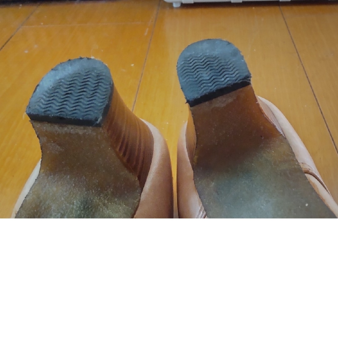 MODE KAORI(モードカオリ)の美品MODE KAORI モードカオリ 編み上げパンプスベージュ  22.5cm レディースの靴/シューズ(ハイヒール/パンプス)の商品写真