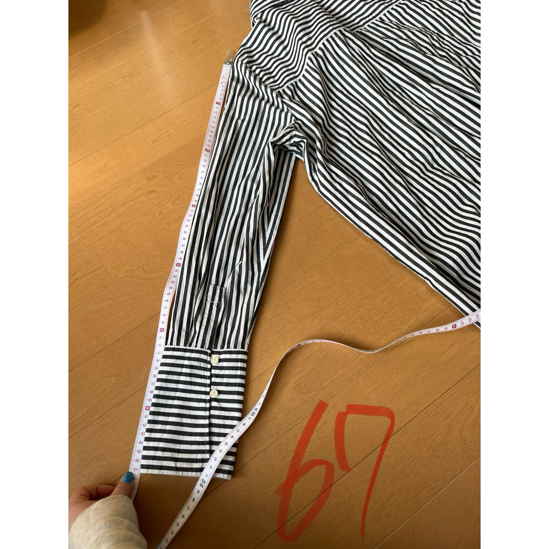H&H(エイチアンドエイチ)のH&M  ストライプシャツ レディースのトップス(シャツ/ブラウス(長袖/七分))の商品写真