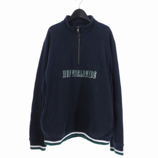 ハフ(HUF)のハフ シャドー トレーナー スウェット ハーフジップ XL ネイビー(その他)