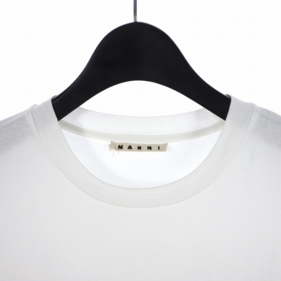 Marni - マルニ MARNI ロゴ プリント Tシャツ クルーネック 46 白