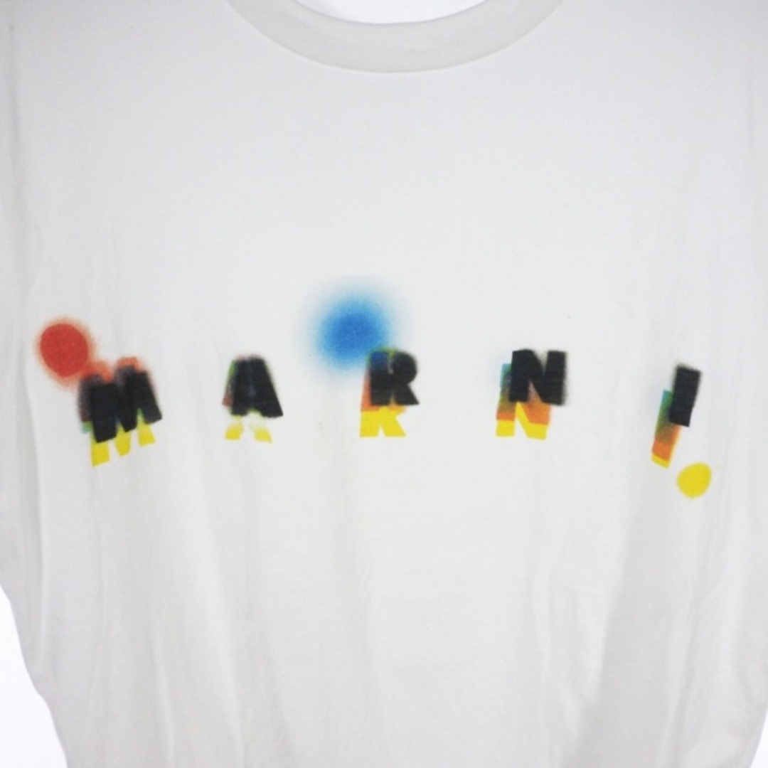 Marni(マルニ)のマルニ MARNI ロゴ プリント Tシャツ クルーネック 46 白 ホワイト  メンズのトップス(Tシャツ/カットソー(半袖/袖なし))の商品写真