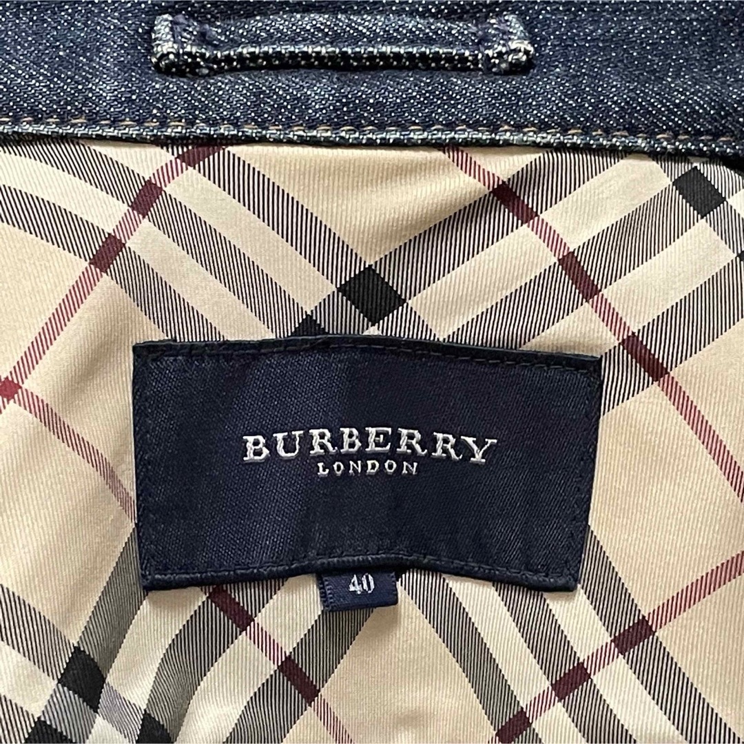 BURBERRY(バーバリー)の美品　バーバリー　ロンドン　デニム　ジャケット レディースのジャケット/アウター(Gジャン/デニムジャケット)の商品写真